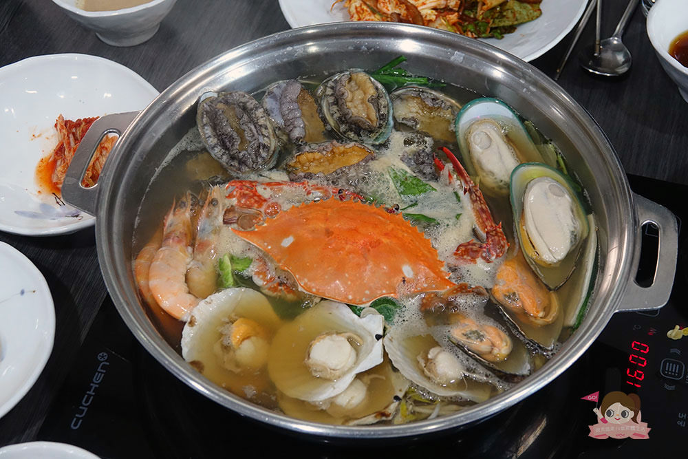 一脈鮑魚海鮮火鍋 일맥전복샤브샤브，濟州市區內澎湃海鮮鍋物