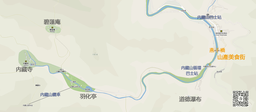 內藏山 內藏寺 韓國賞楓必去 內藏山地圖