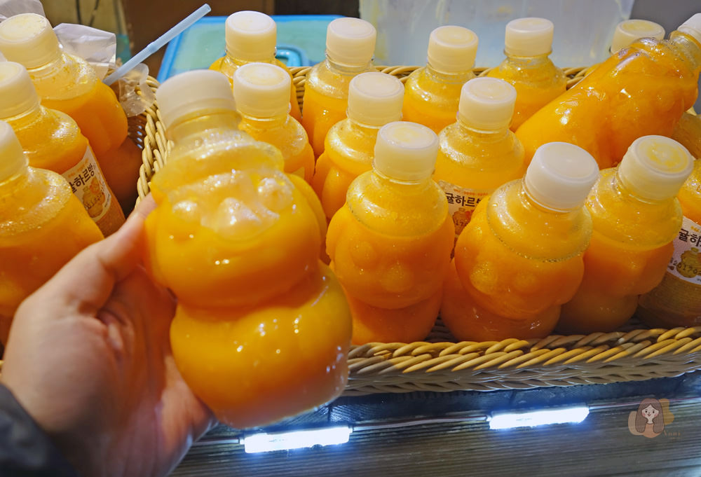 濟州島-西歸浦每日偶來市場-서귀포매일올레시장 橘子汁