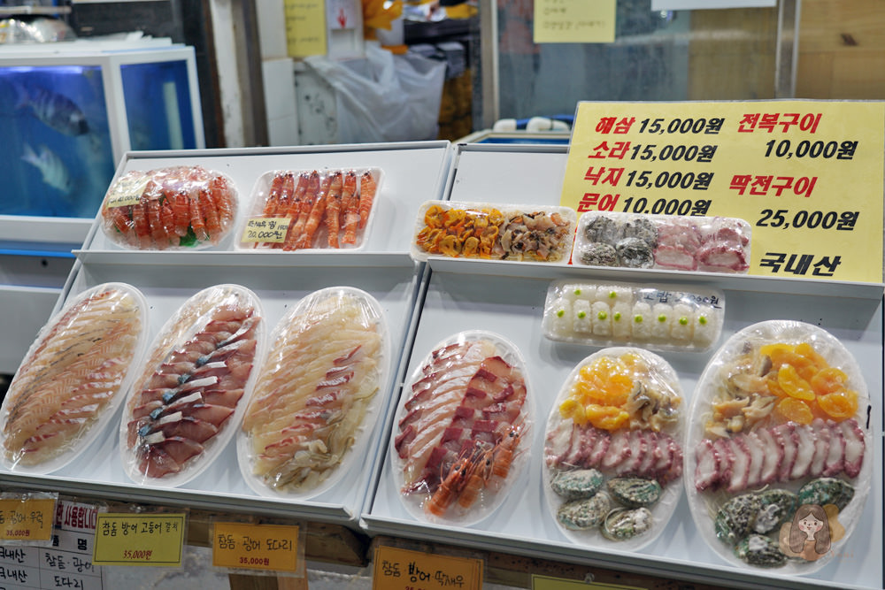 濟州島-西歸浦每日偶來市場-서귀포매일올레시장 生魚片