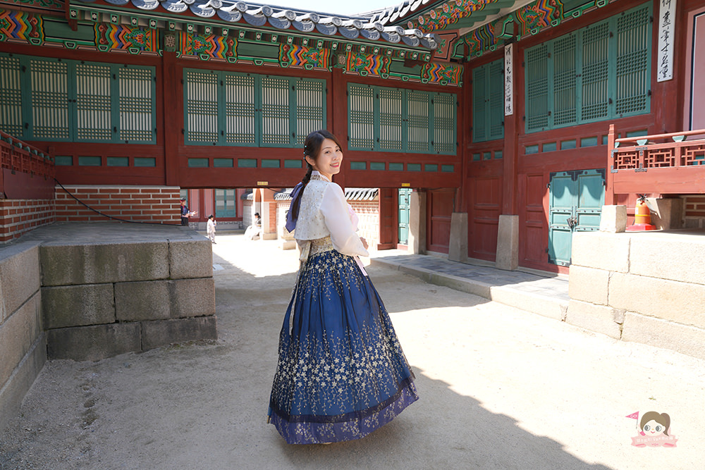 到韓國首爾景福宮穿韓服