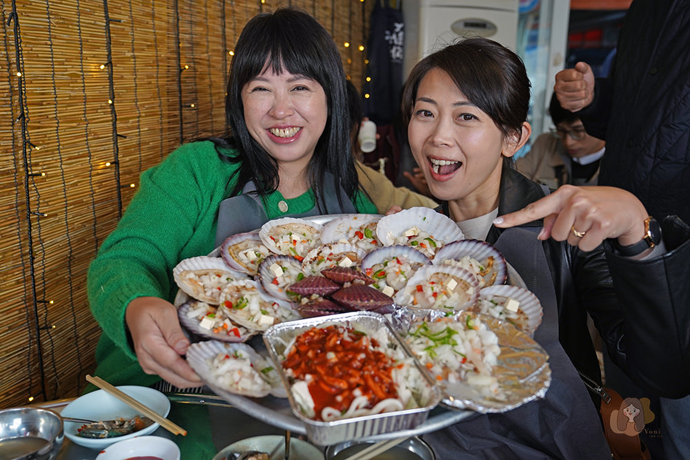 釜山影島太宗台烤貝街 태종대조개구이촌-太宗台札嘎庭院姨母家 태종대 자갈마당 이모집