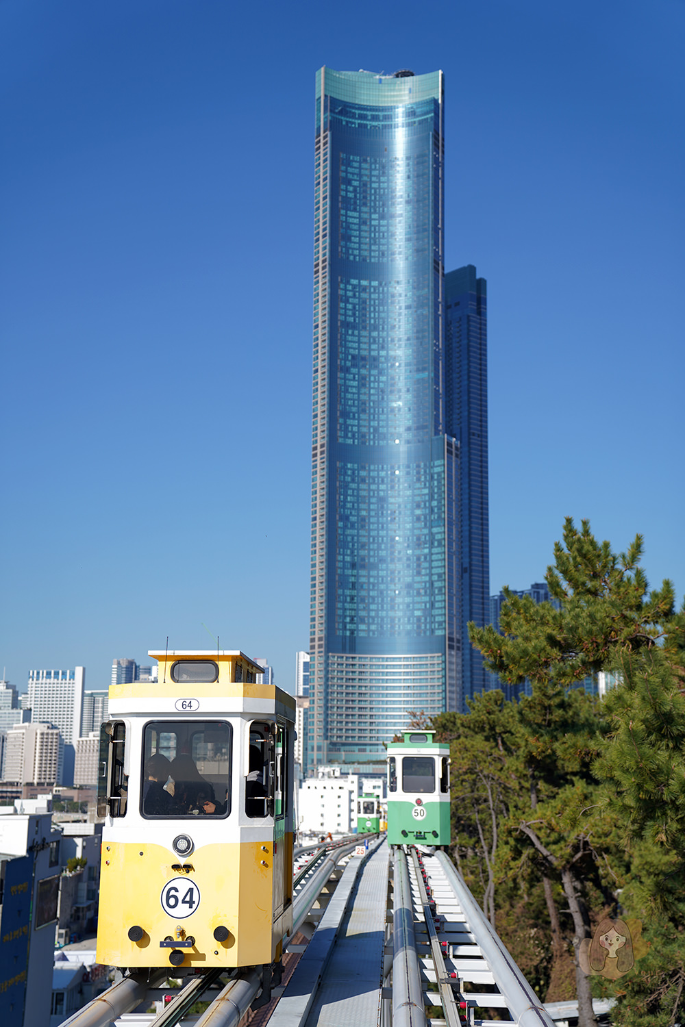 釜山藍線公園海雲臺海岸列車-‎스카이캡슐 BUSAN X the sky