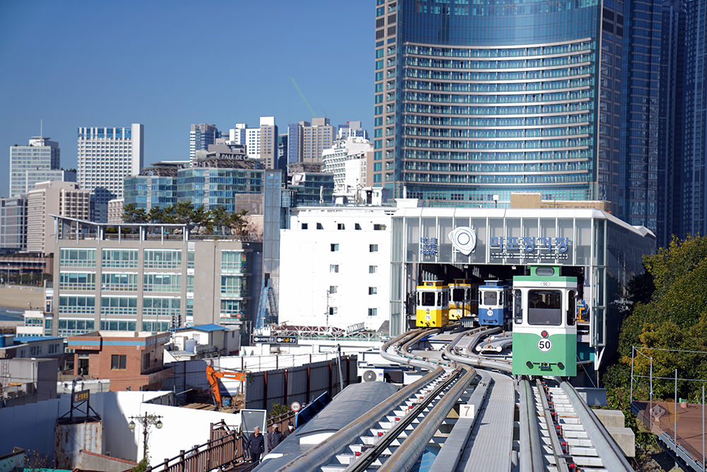 釜山藍線公園-海雲台海岸列車-Blueline-Park