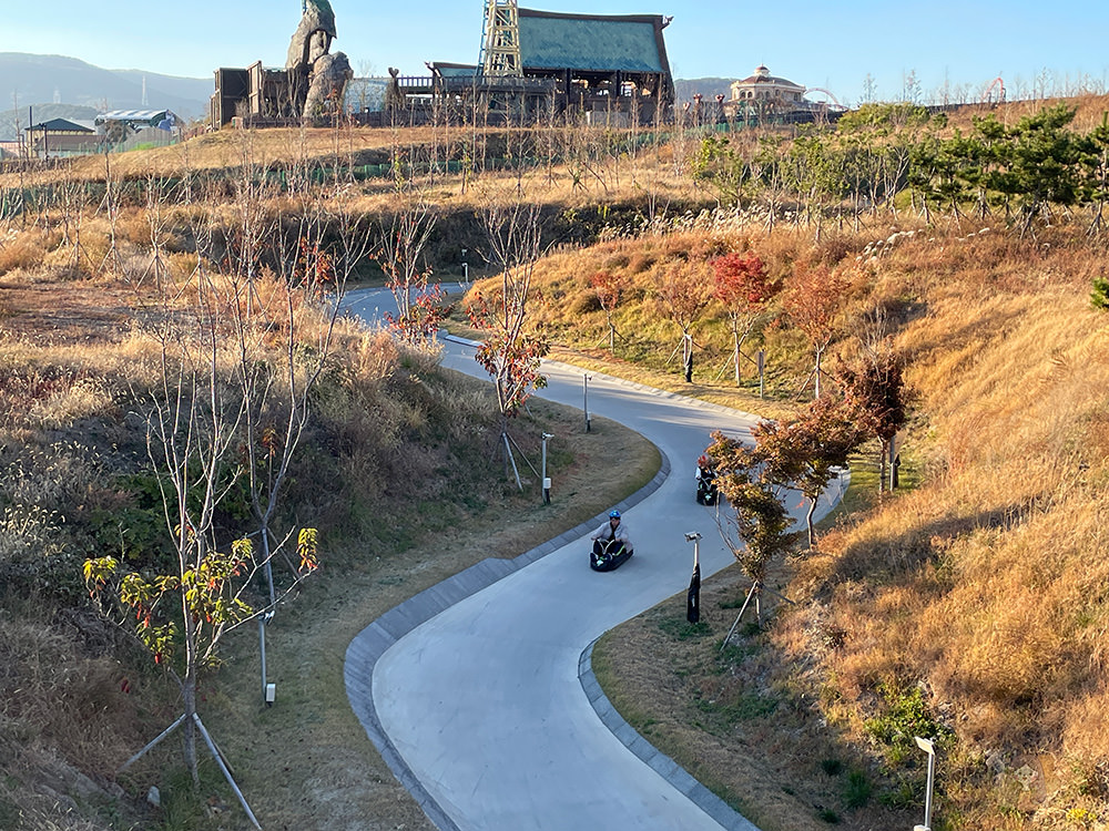 釜山-Skyline-Luge-斜坡滑車-高空滑索-釜山樂天世界旁