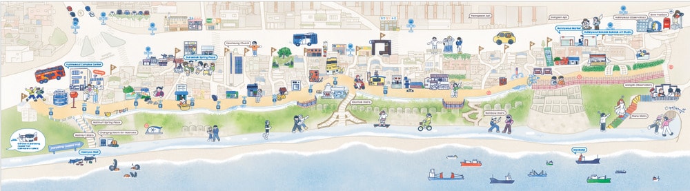 享受釜山 4 天 3 夜行程這樣玩! 美食、咖啡、景點專車接送超愜意 - 第4張圖 白淺灘文化村 흰여울문화마을