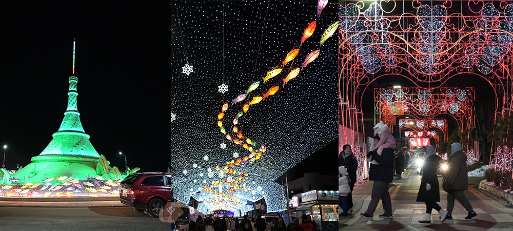 冰雪王國華川山鱒魚節,韓國江原道冬季限定慶典活動,冰釣、烤魚、冰雕、冰上活動及聖誕老人見面會 - 第57張圖 江原道華川仙燈街慶典