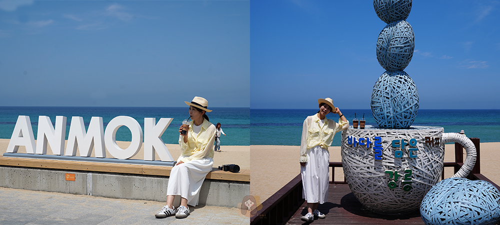 江原道安木海邊 안목해변,韓國東部的一片絕美果凍藍海岸,氣氛爆表 - 第5張圖 安木海邊-안목해변-Anmok-Beach